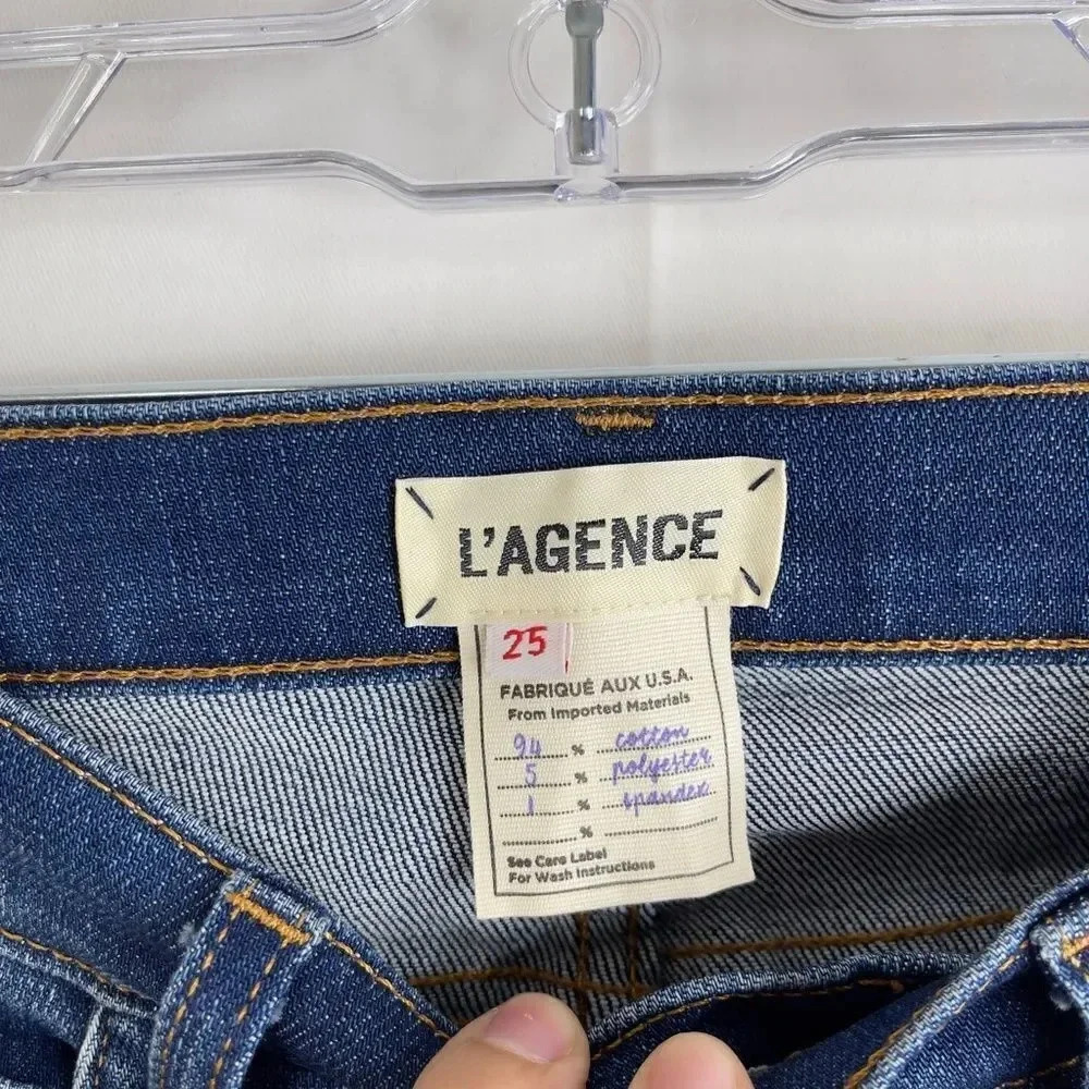 L'AGENCE El Matador Slim High Rise in Dry Ice Jeans - Picture 2 of 11
